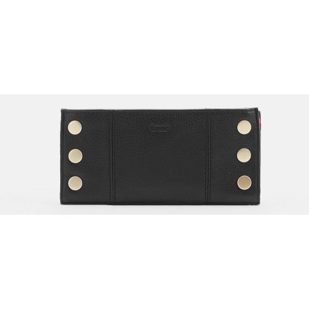 Hammitt 110 North black leather folding wallet NWT